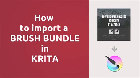 How To Import A Bundle In Krita Youtube