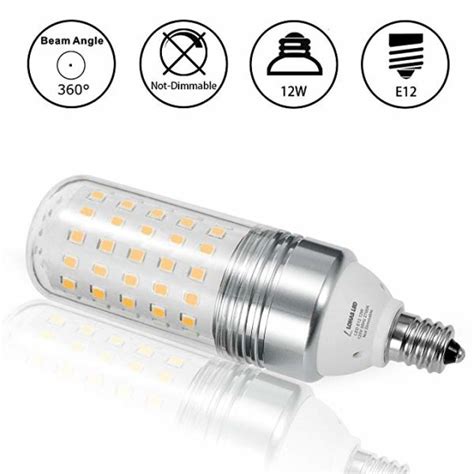 Shop For 12W Candelabra Bulb 100W Equivalent E12 Base 2700K Warm