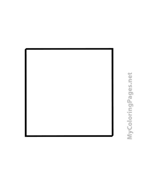 Square Coloring Pages | Easy Coloring Pages