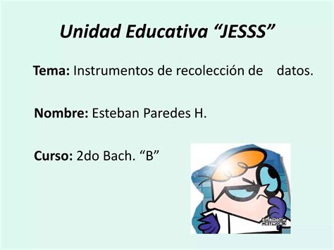 Instrumentos De Recoleccion De Datos Estban Predes Ppt Descarga