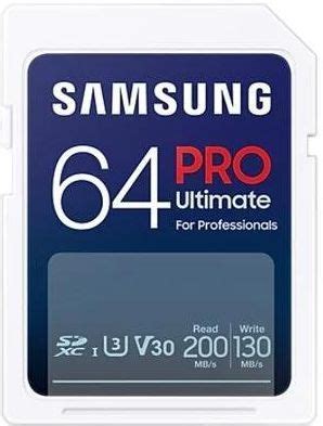 Karta Pami Ci Do Aparatu Samsung Pro Ultimate Sdxc Gb Mb Sy S Ww