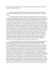 Portugal Dbq Essay Docx Prompt Evaluate The Extent To Which The