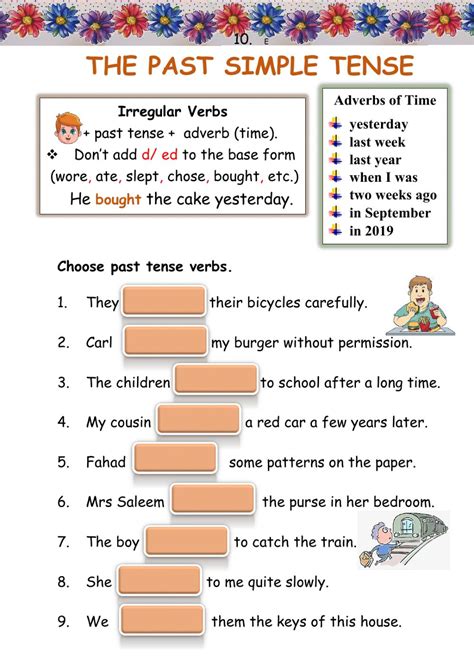 The Past Simple Tense Interactive Worksheet