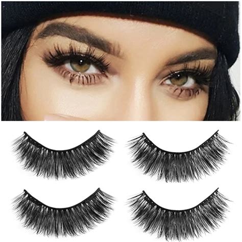 1 Set Beauty Dual Magnetic False Eyelashes Full Strips Magnet Fake Eye ...