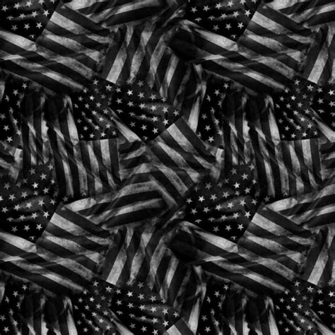 Old Glory Flag 23 Grayscale – Pattern Crew