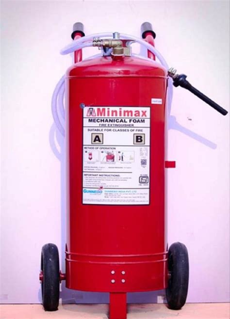 Kg Minimax Mechanical Foam Based Wheeled Fire Extinguisher For