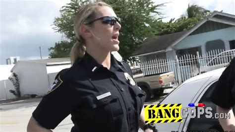 Horny MILF Cops Make Sure The Neighburhood Is Safe