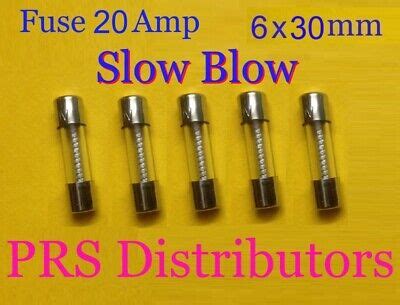 Fuse 20A 250V 6X30mm SLOW BLOW Glass Fuse AGC 20 Amp 250 Volt 5 piece USA SELLER | eBay