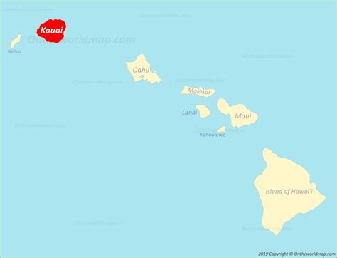 Kauai Map | Hawaii, USA | Map of Kauaʻi Island