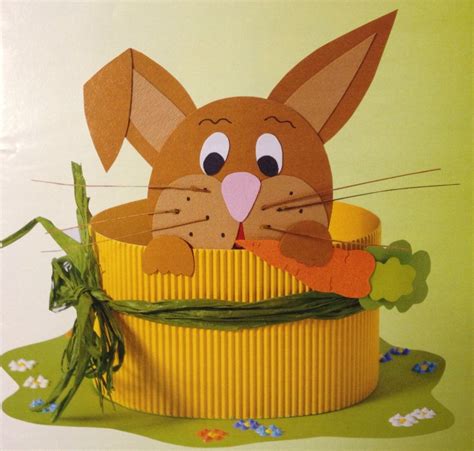 Lapin Dans Son Panier Easter Art Lessons Easter Sewing Crafts