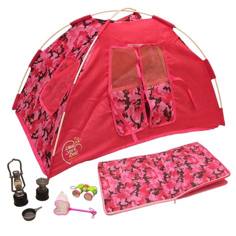 Newly Redesigned Camping Set for 18 inch Dolls - Super Cute Doll Camping Set - Light up Lantern ...