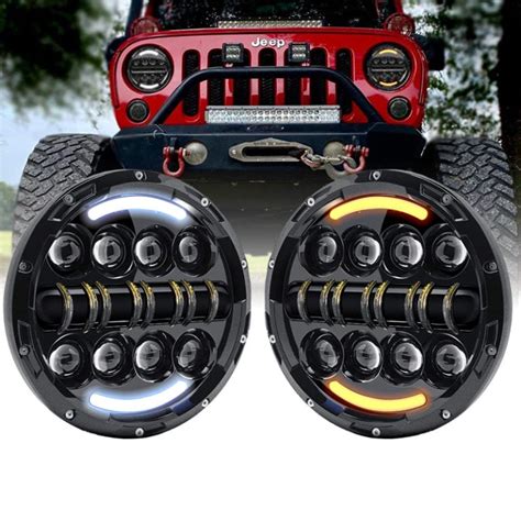 Doxmall Inch Led Headlight W Round Daymaker Projector Offroad