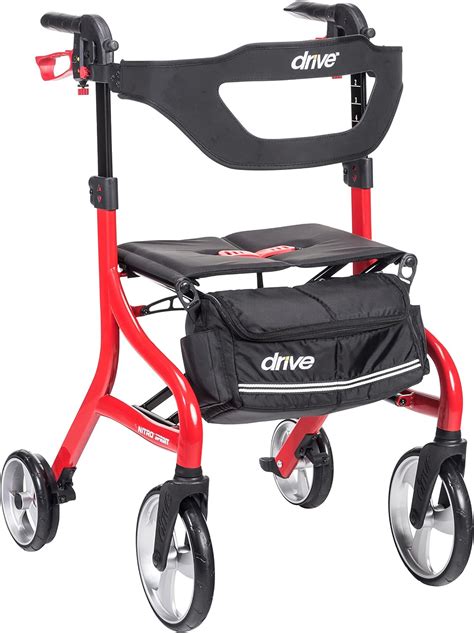 Amazon Drive Medical Nitro Sprint Foldable Rollator Walker With