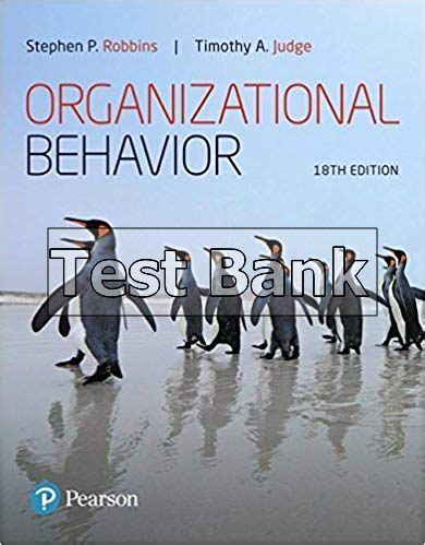 Organizational Behavior Th Edition Robbins Test Bank Testbankdeal