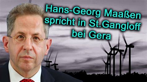 Hans Georg Maaßen spricht in St Gangloff bei Gera YouTube