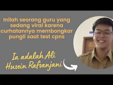 Inilah Seorang Guru Yang Viral Karena Curhatannya Membongkar Punglis