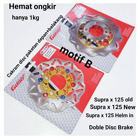 Jual PIRINGAN CAKRAM DISC BRAKE DEPAN BELAKANG MOTOR SUPRA X 125 SUPRA