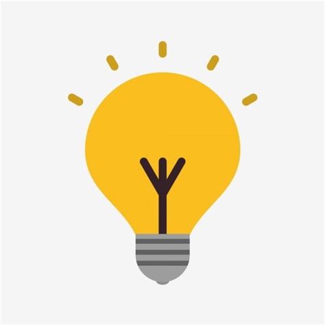 Idea Light Bulb Icon Illustration