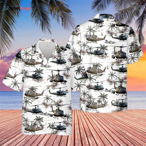 Stylish Us Army Uh Iroquois Huey Hawaiian Shirt Show Your Military