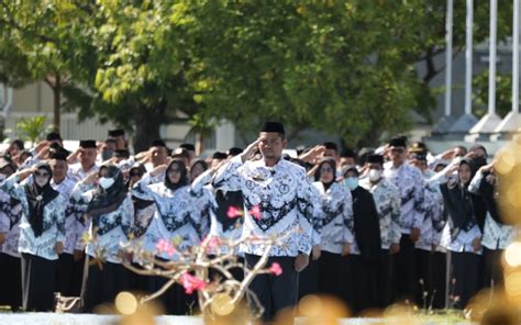 Pemkab Pinrang Gelar Upacara Peringatan Hut Korpri Dan Pgri Pemkab