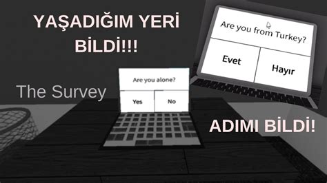 HER ŞEYİ BİLEN ANKET The Survey Roblox YouTube