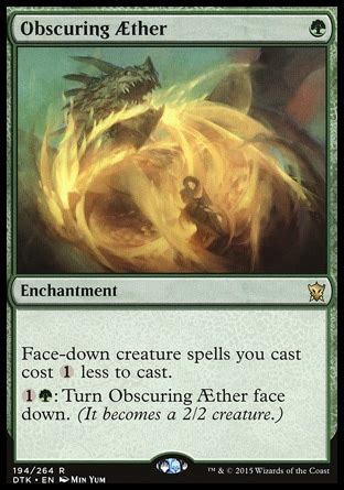 Obscuring Aether Dragons Of Tarkir Foil Modern Card Kingdom