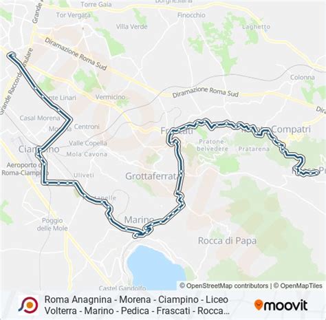 Cotral Route Schedules Stops Maps Roma Anagnina Metro A