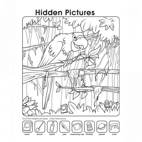 Printable Hidden Pictures Worksheets Activity Shelter