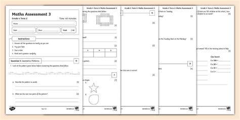 Grade 4 Maths - Term 2 - Assessment 3 (CAPS Aligned)