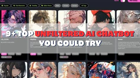 9 Top Unfiltered Ai Chatbot You Could Try