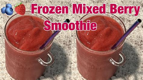 🫐🍓how To Make A Healthy Mixed Berry Smoothie Using Frozen Fruit Smoothie Healthy Breakfast