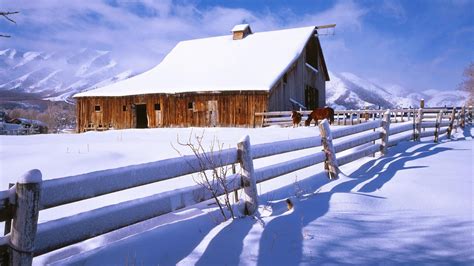 🔥 [40+] Snowy Red Barn Desktop Wallpapers | WallpaperSafari