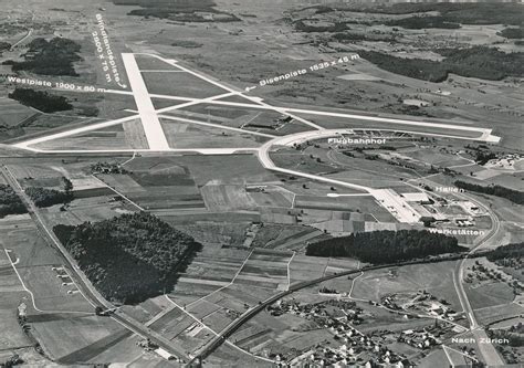 Flugaufnahme Flughafen Kloten Gel 1953 Kaufen Auf Ricardo