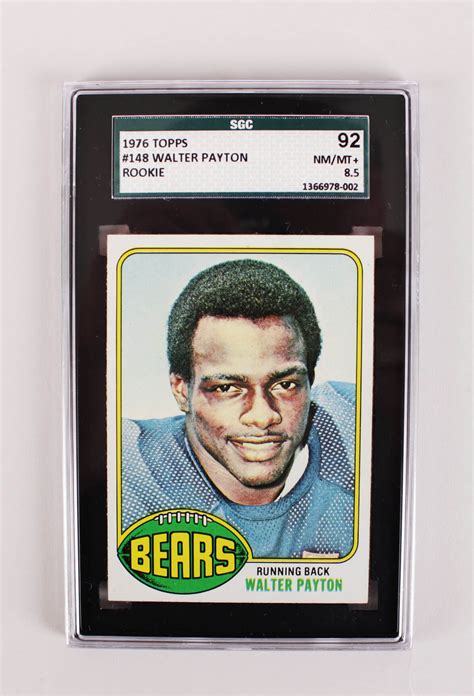 1976 Chicago Bears Walter Payton Topps Rookie Card SGC 92 Nm Mt 8 5