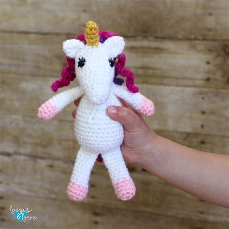 Mini Unicorn Amigurumi Loops Love Crochet