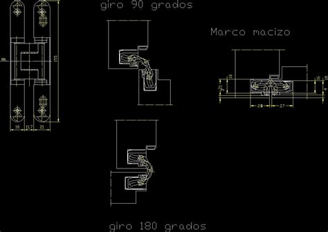 Hidden Hinges Dwg Detail For Autocad • Designs Cad