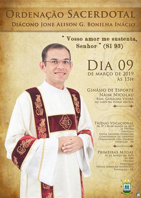 Ordenação Sacerdotal Folha Do Norte Pr