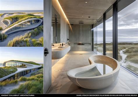 DUNES Stealthy Bioconcrete Villas Based Futuristic