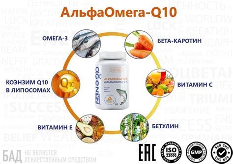 Альфа Омега Q10 Адженис - коэнзим -Q10, бетулин, антиоксиданты