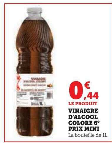 Promo Vinaigre D Alcool Prix Mini Chez Hyper U Icatalogue Fr