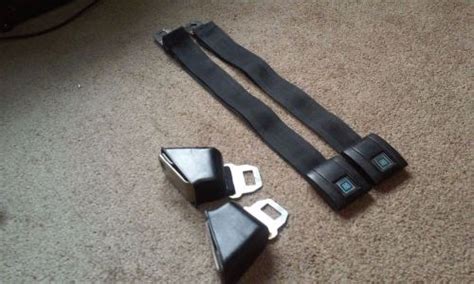 Find 60s 70s Gm Black Front Seat Belts Set W Retractors Buick Chevy Olds Pontiac In