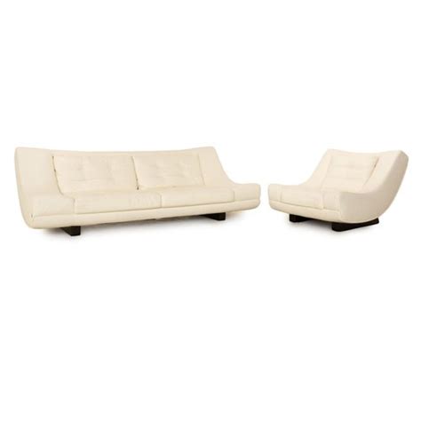 Nieri Leder Sofa Und Sessel Er Set Bei Pamono Kaufen