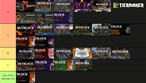 Hypixel Skyblock Updates Tier List Community Rankings Tiermaker