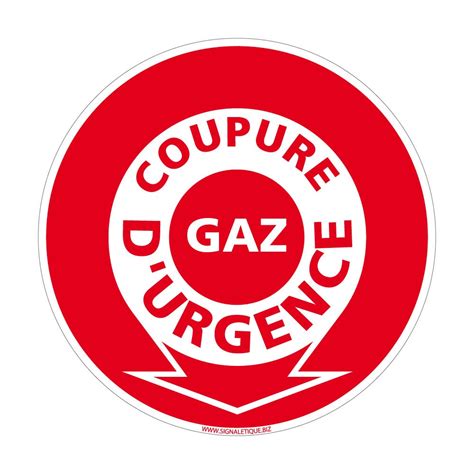 Panneau Coupure D Urgence Gaz Diam Tre Mm Mati Re Aluminium Leroy