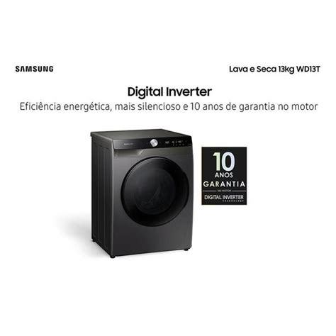 Lava E Seca Wd T Kg Samsung Look Eco Bubble Programas De