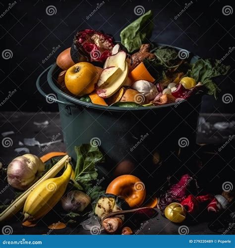 Uneaten Spoiled Vegetables In A Dumpster Food Loss And Food Waste