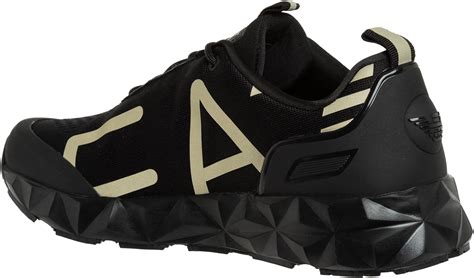 Emporio Armani Ea7 Men C2 Ultimate Sneakers Black Gold Uk