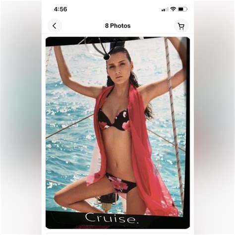 Jp Swim Chic Swim Suit Two Piece Floral Print Bikini Med Poshmark