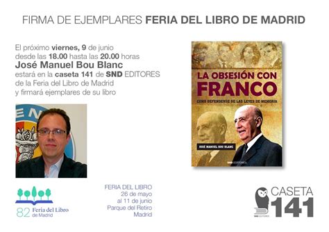 Firma de José Manuel Bou en la Caseta 141 de SND Editores en la Feria