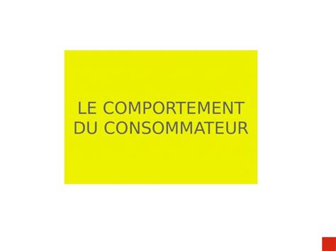 PPT Comportement Du Consomateur DOKUMEN TIPS